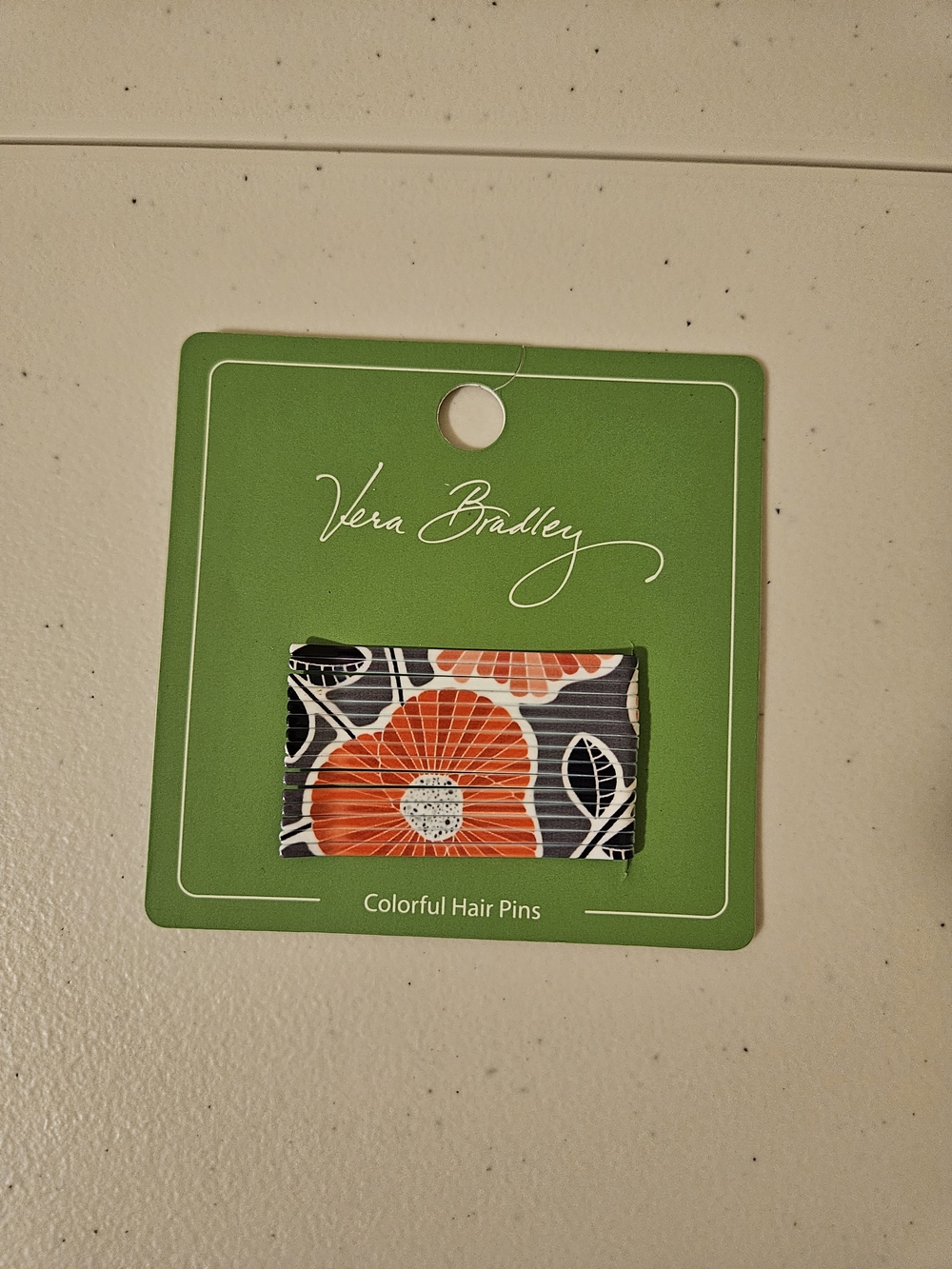 Vera Bradley Colorful Hair Pins – Cherry Blossoms Print, NEW, Never Used